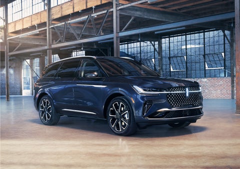 A 2024 Lincoln Nautilus® SUV is parked in an industrial space. | Rydell Lincoln in Independence IA