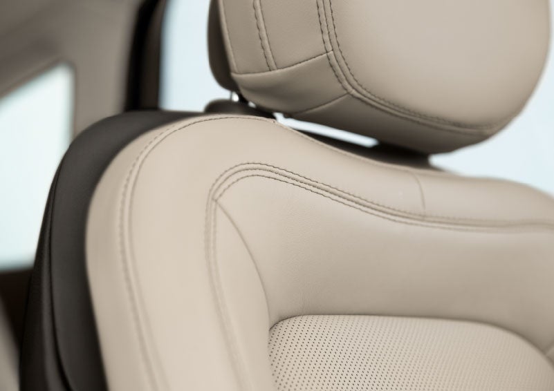 Fine craftsmanship is shown through a detailed image of front-seat stitching. | Rydell Lincoln in Independence IA