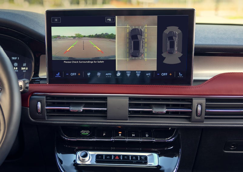 The large center touchscreen of a 2024 Lincoln Corsair® SUV is shown. | Rydell Lincoln in Independence IA