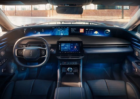 The panoramic display is shown in a 2025 Lincoln Nautilus® SUV. | Rydell Lincoln in Independence IA