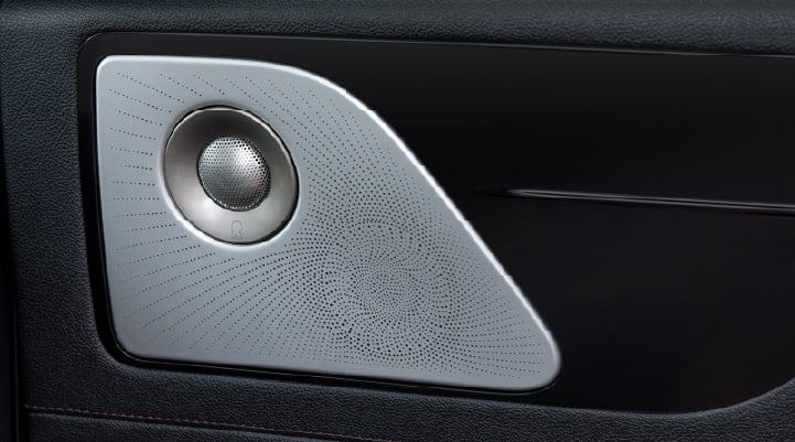 A close-up view of the available Revel® Ultima 3D Audio System. | Rydell Lincoln in Independence IA