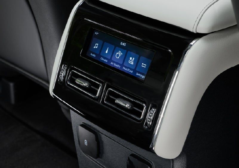 The second row touch screen displays audio and temperature control settings. | Rydell Lincoln in Independence IA